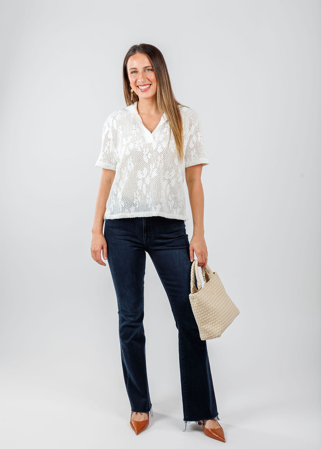 Nuria Polo Shirt - Cloud Dancer