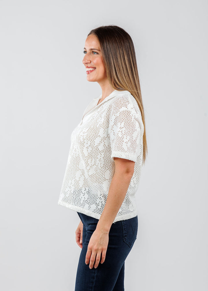 Nuria Polo Shirt - Cloud Dancer