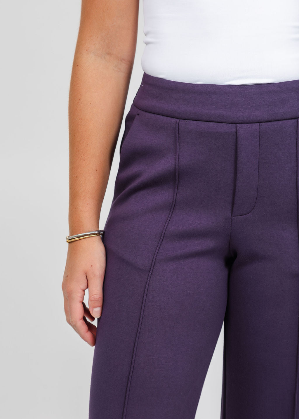 Oui Scuba Pull-On Pant in Mysterioso available at Barbara Katz