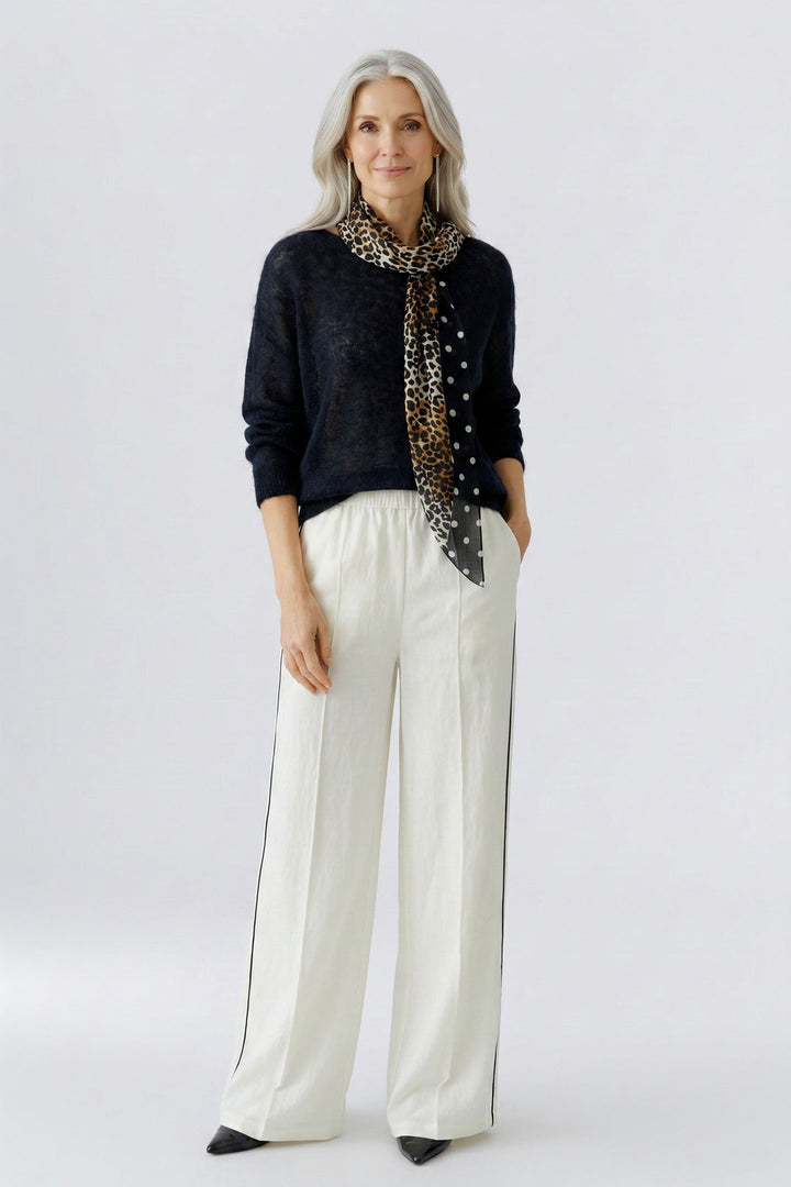 Oui Leopard Polka Dot Scarf available at Barbara Katz