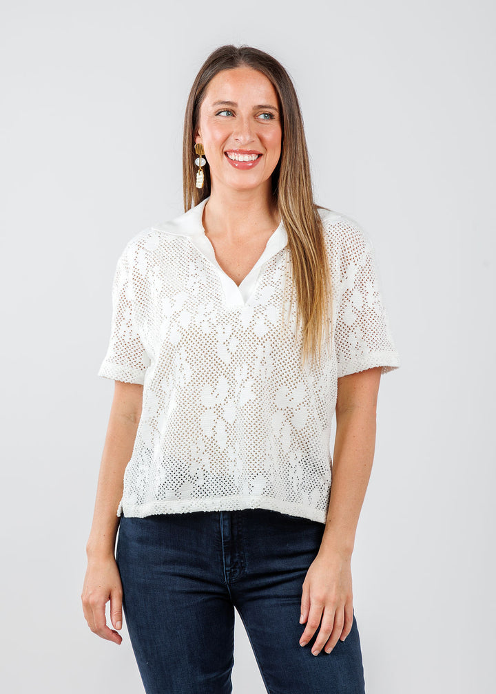 Nuria Polo Shirt - Cloud Dancer