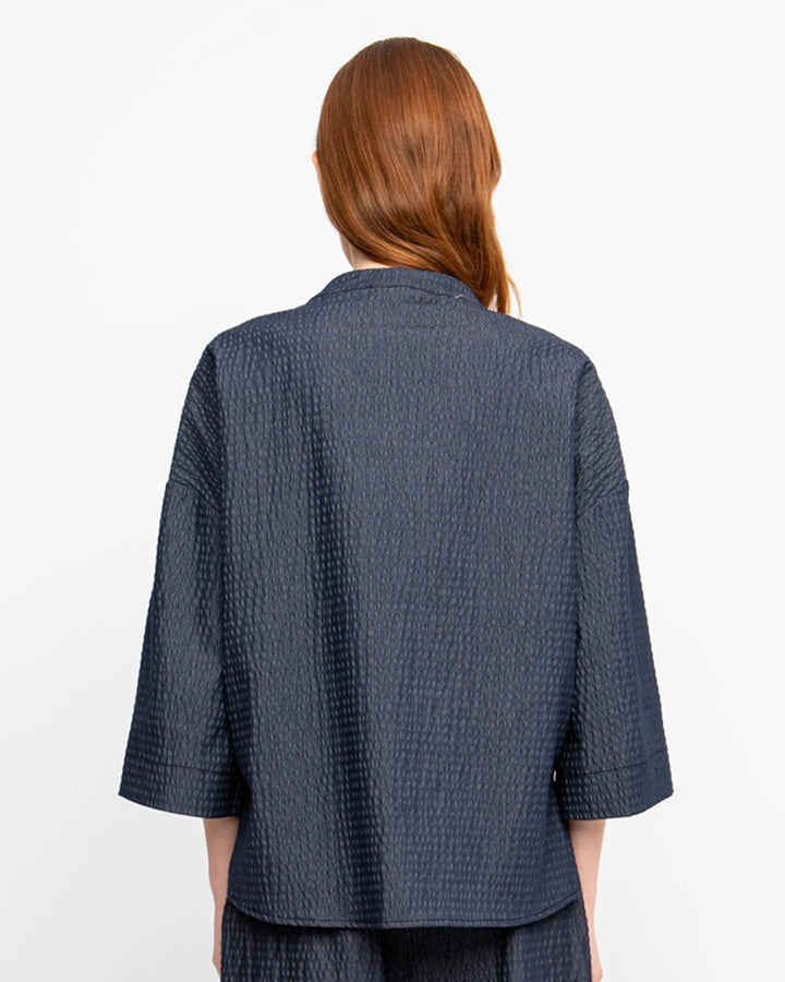 Ozai N Ku Bowtie Textured Jacket