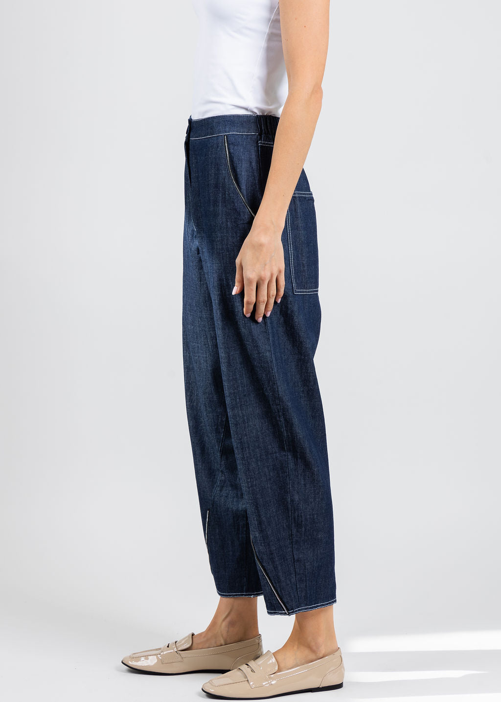 Ozai N Ku Denim Crop Pants available at Barbara Katz