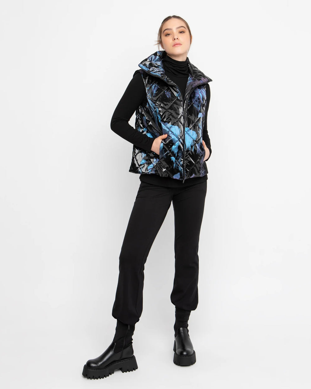 Ozai N Ku Shinny Puffer Vest