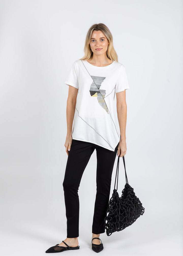 Ozai N Ku Barcode Graphic Tee available at Barbara Katz