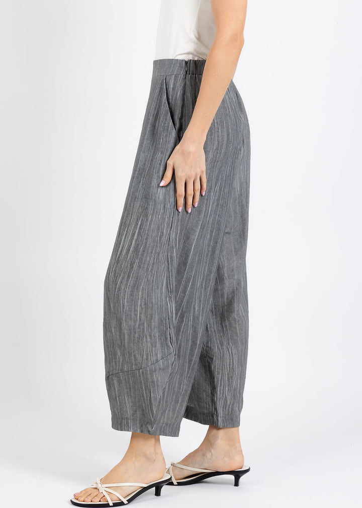 Ozai N Ku Karen Stripe Pants in Grey available at Barbara Katz