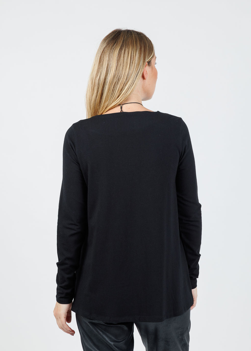 Merle Tunic Ruched Top - Black