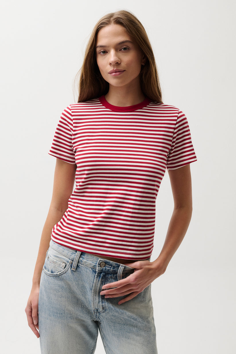 Pistola Alba Tee in Red Racer Stripe available at Barbara Katz