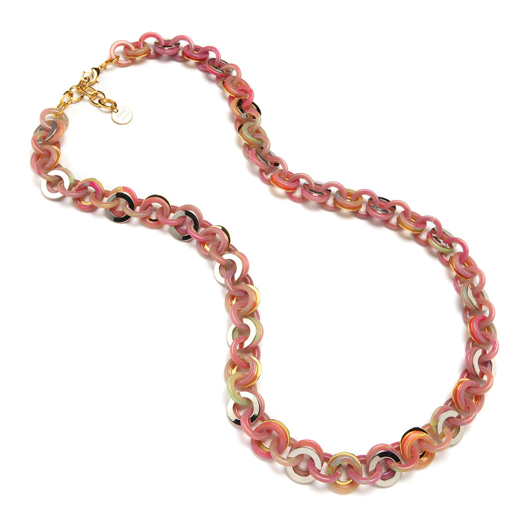 PONO Sea Chain Necklace in Flamingo available at Barbara Katz