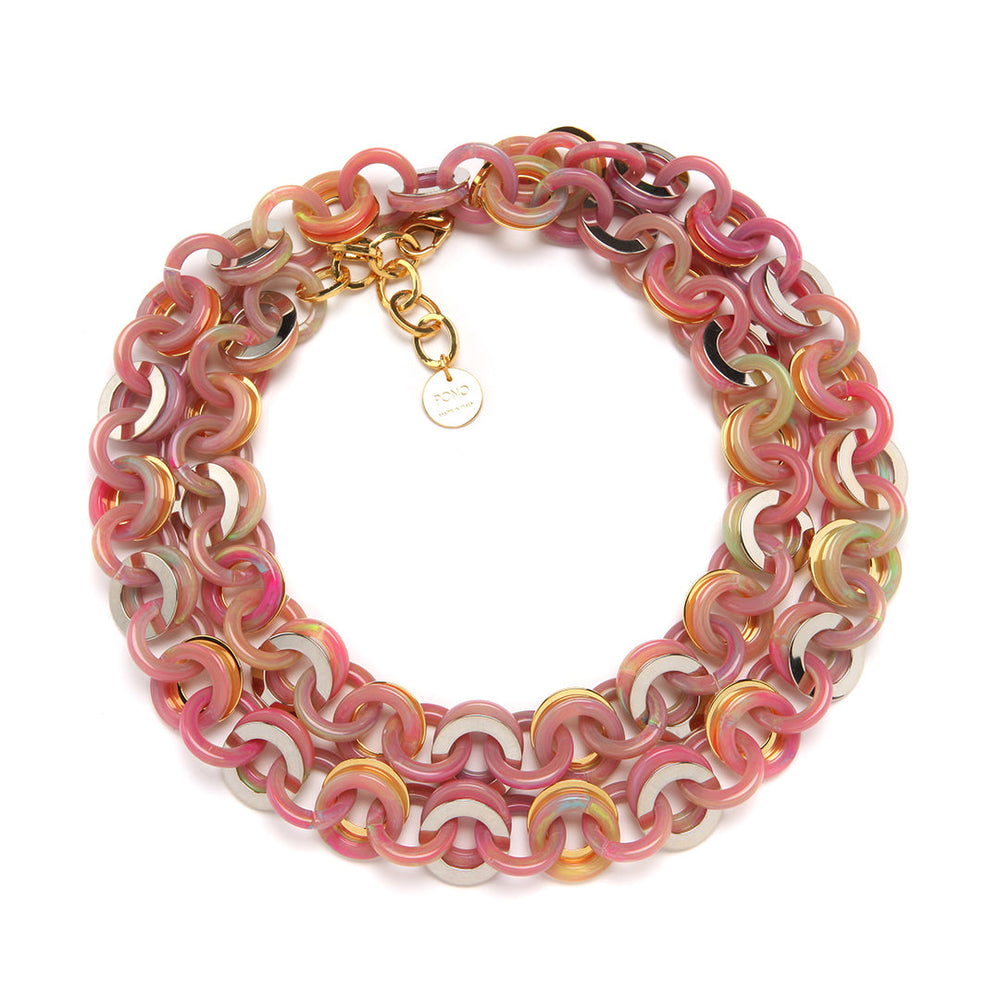 PONO Sea Chain Necklace in Flamingo available at Barbara Katz