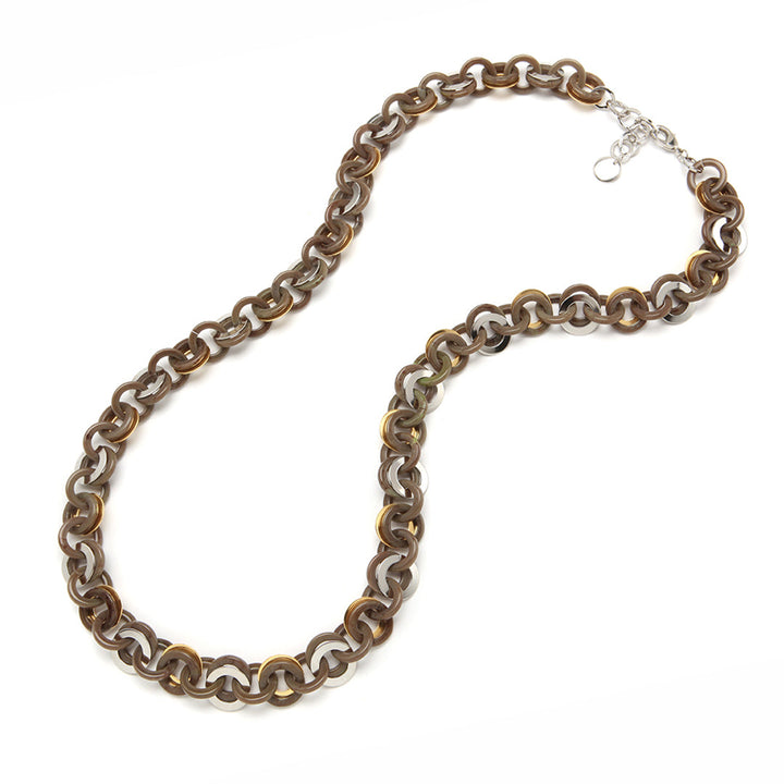 PONO Sea Chain Necklace in Olive Oil available at Barbara Katz