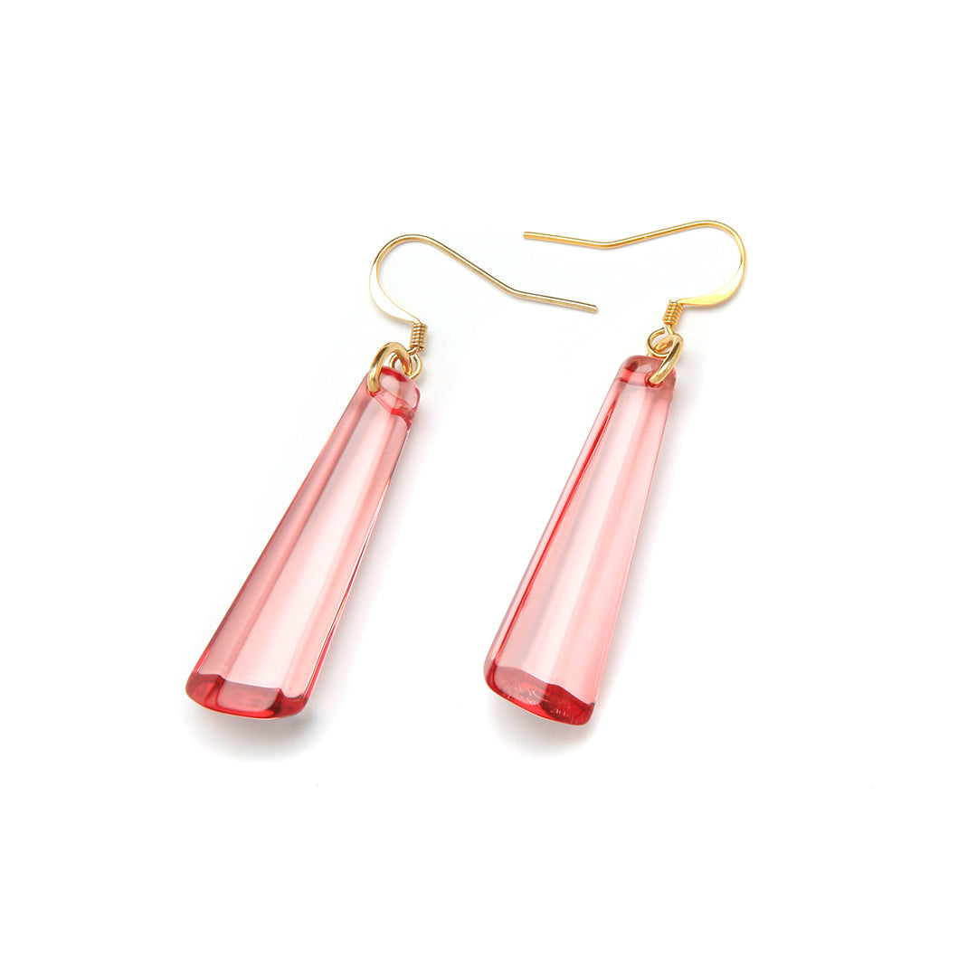 PONO Crystal Drop Earrings in Coral Rose available at Barbara Katz