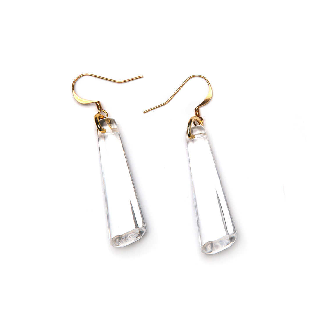 PONO Crystal Drop Earrings in Crystal available at Barbara Katz