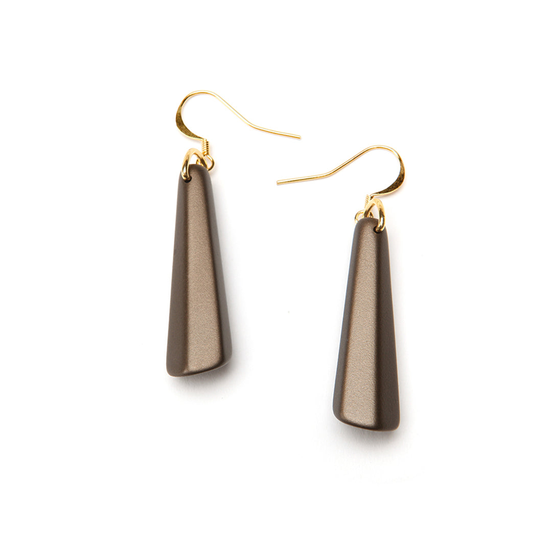 PONO Barile Drop Earrings Small in Bronze available at Barbara Katz