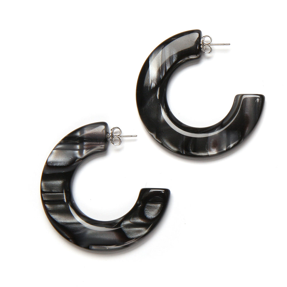 Pono Gia Earrings Coal Dust available at Barbara Katz