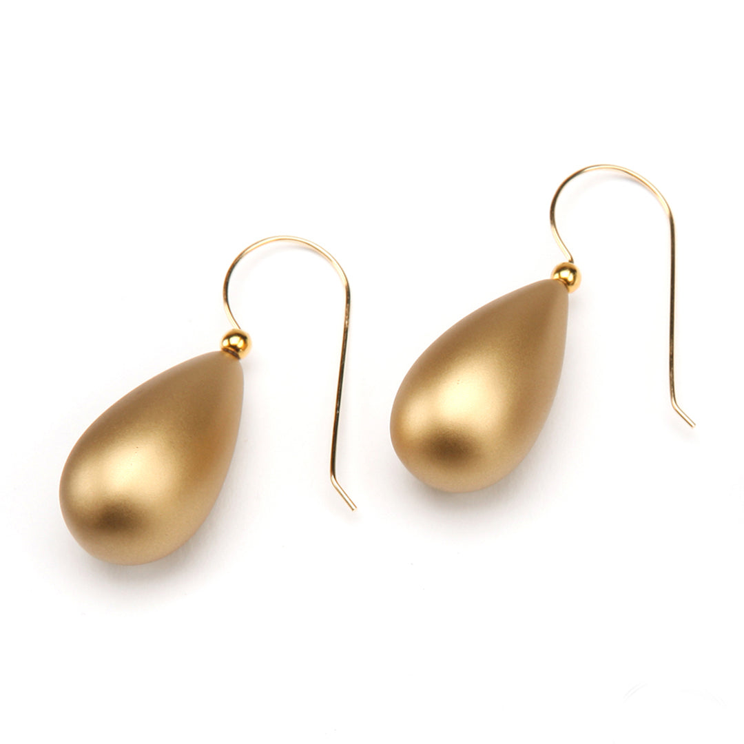 PONO Alchemy Raindrop Earrings in Gold available at Barbara Katz