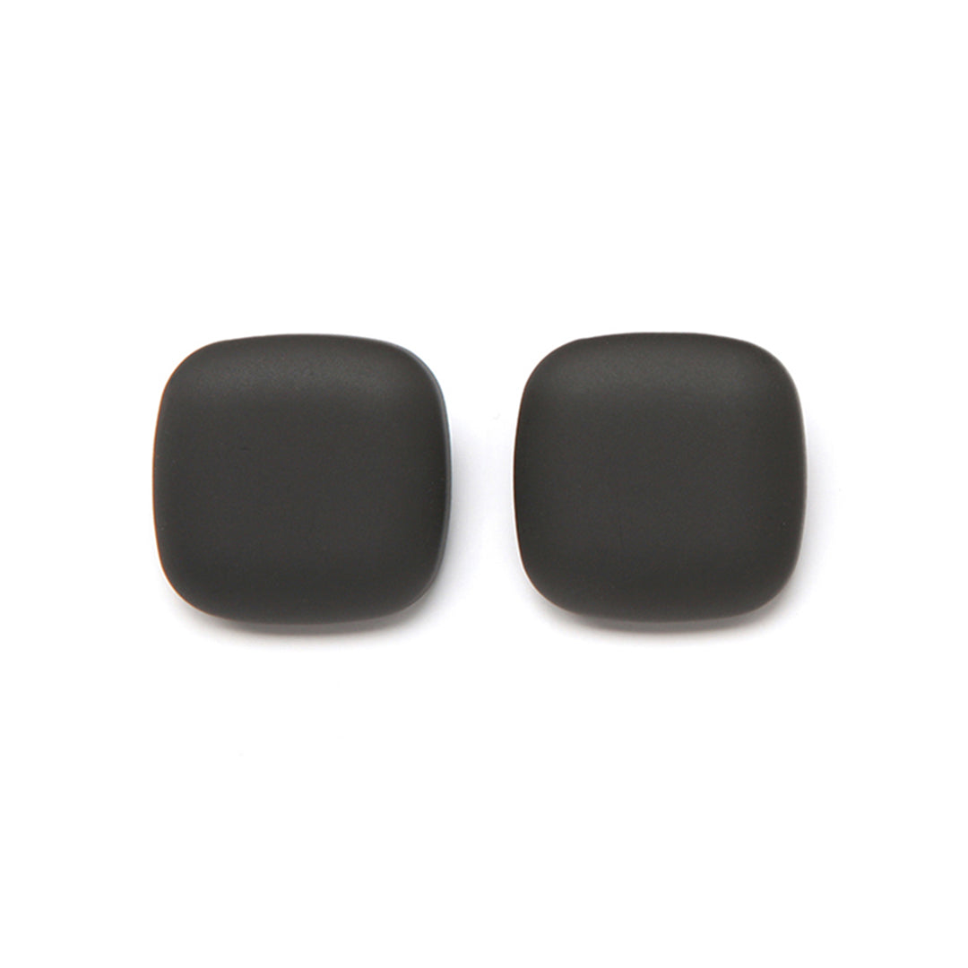 PONO Lara Barile Clip Earrings in Matte Black available at Barbara Katz