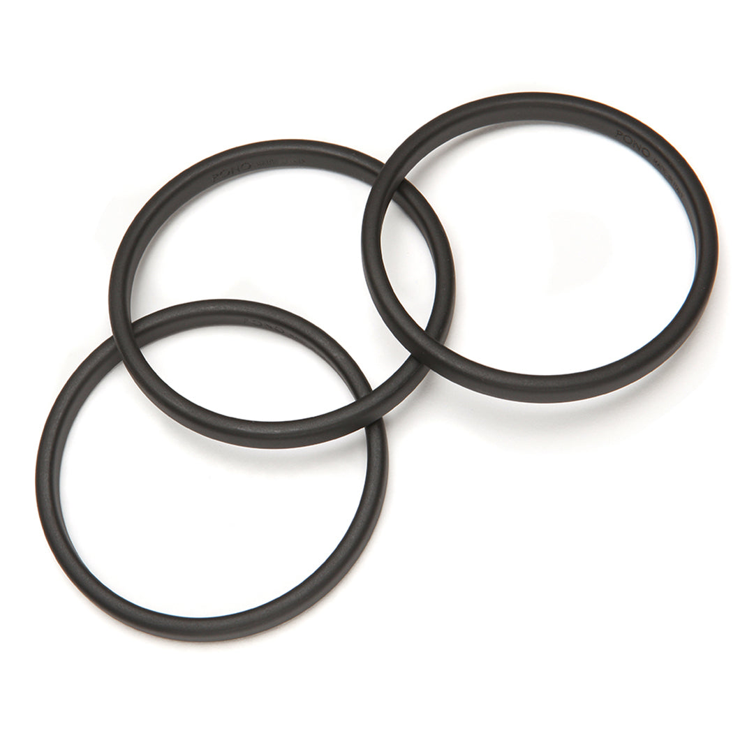 PONO Twiggy Barile Bangle Set of 3 in Matte Black available at Barbara Katz