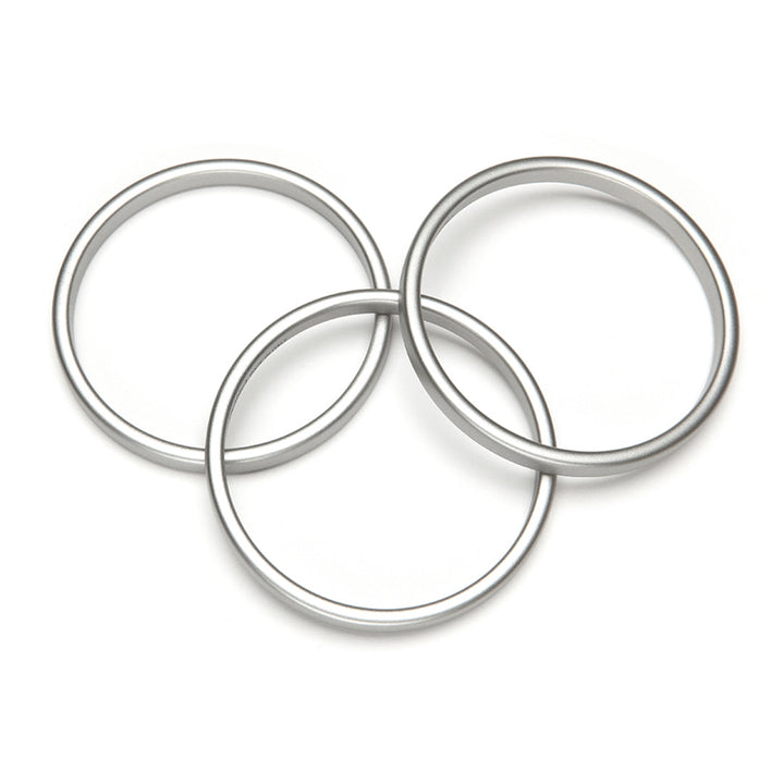 PONO Twiggy Barile Bangle Set of 3 in Silver available at Barbara Katz