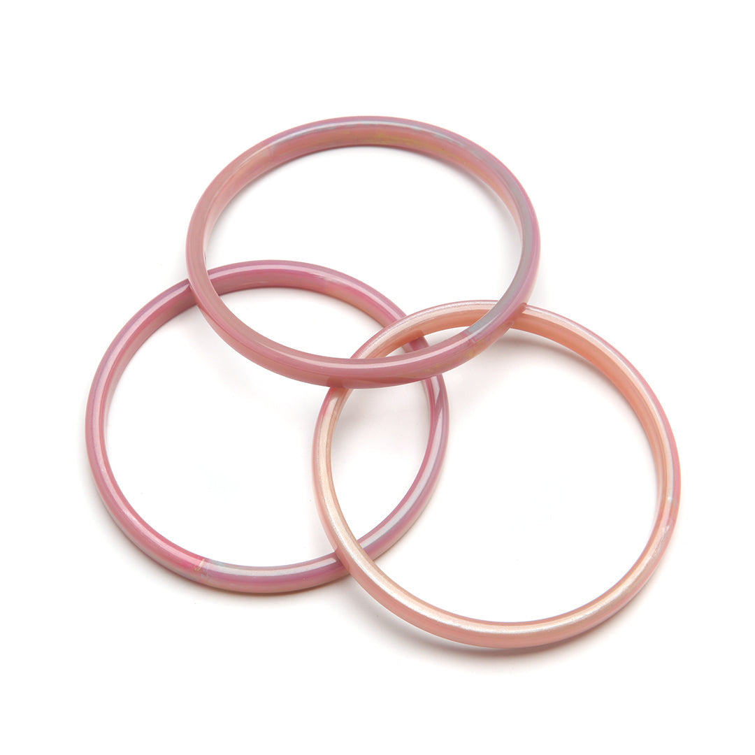 PONO Twiggy Bangle Set of 3 in Flamingo available at Barbara Katz