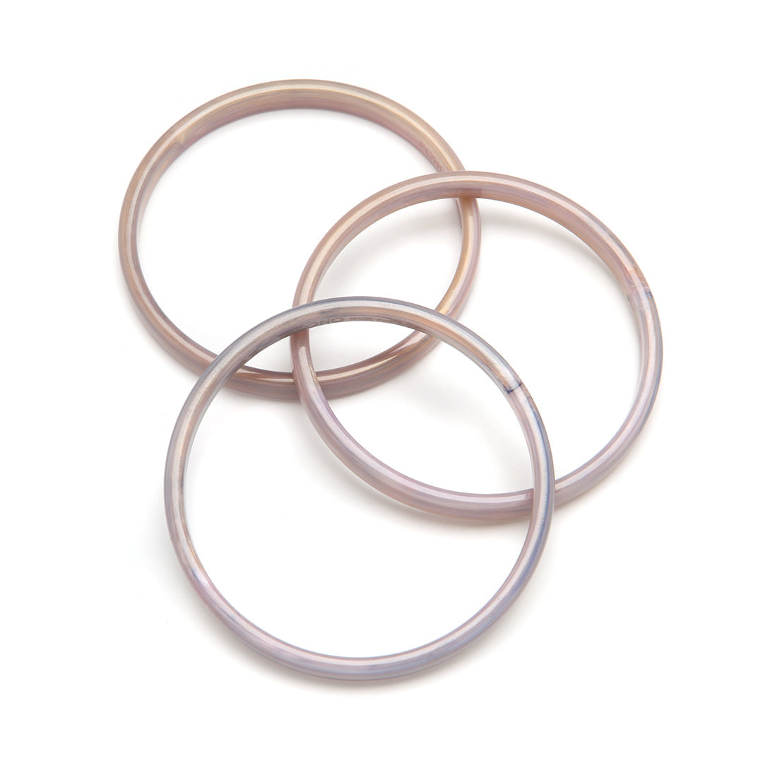 PONO Twiggy Bangle Set of 3 in Pink Denim available at Barbara Katz