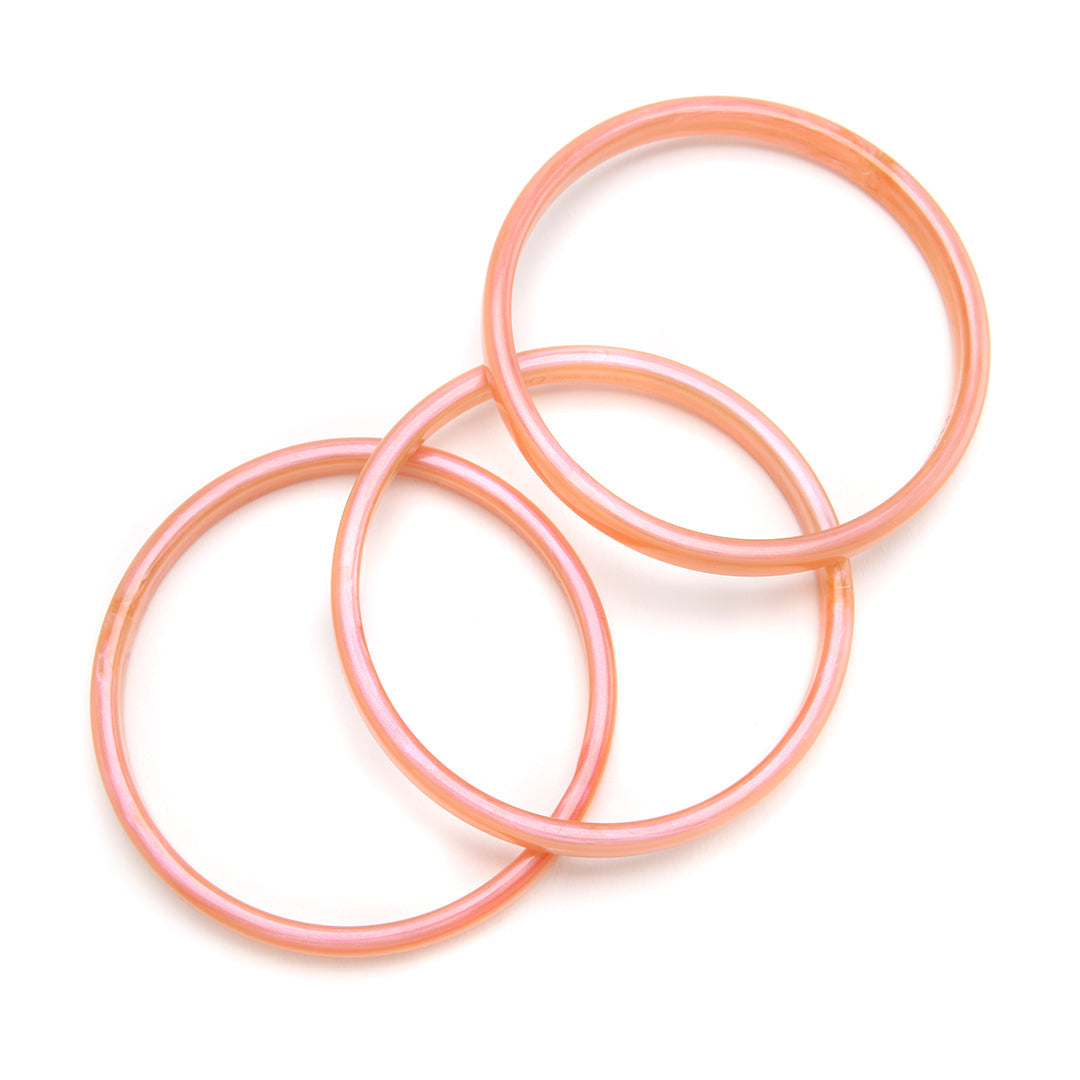 PONO Twiggy Bangle Set of 3 in Pink Pearl available at Barbara Katz
