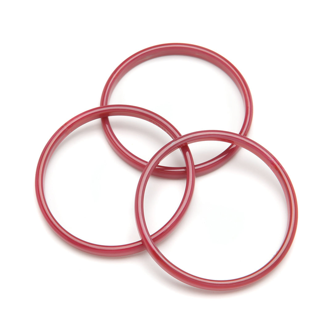 PONO Twiggy Bangle Set of 3 in Raspberry available at Barbara Katz