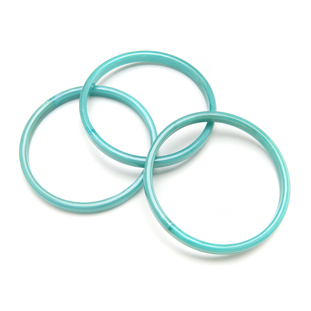 PONO Twiggy Bangle Set of 3 in Sardinia Sea available at Barbara Katz