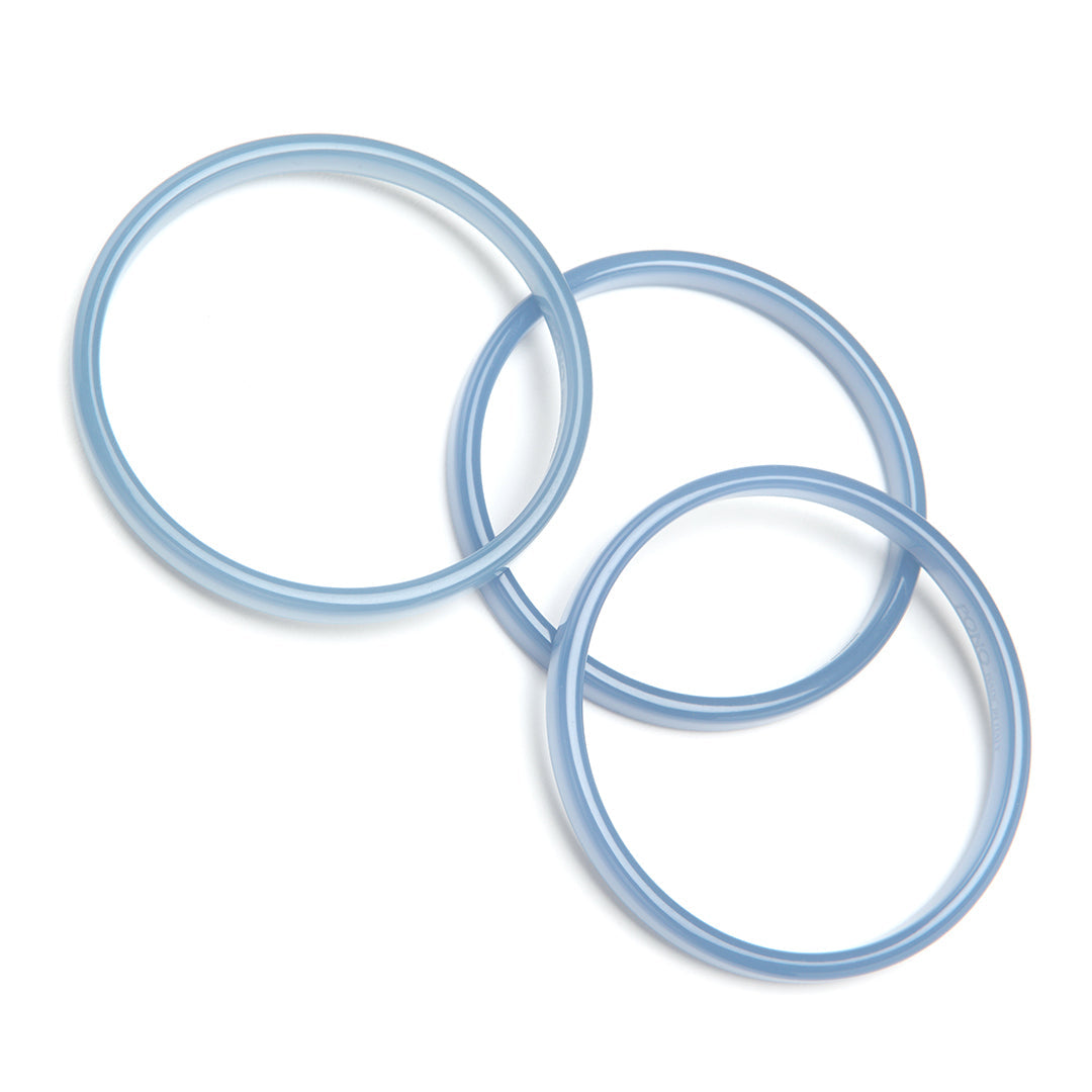 PONO Twiggy Bangle Set of 3 in Windy Blue available at Barbara Katz