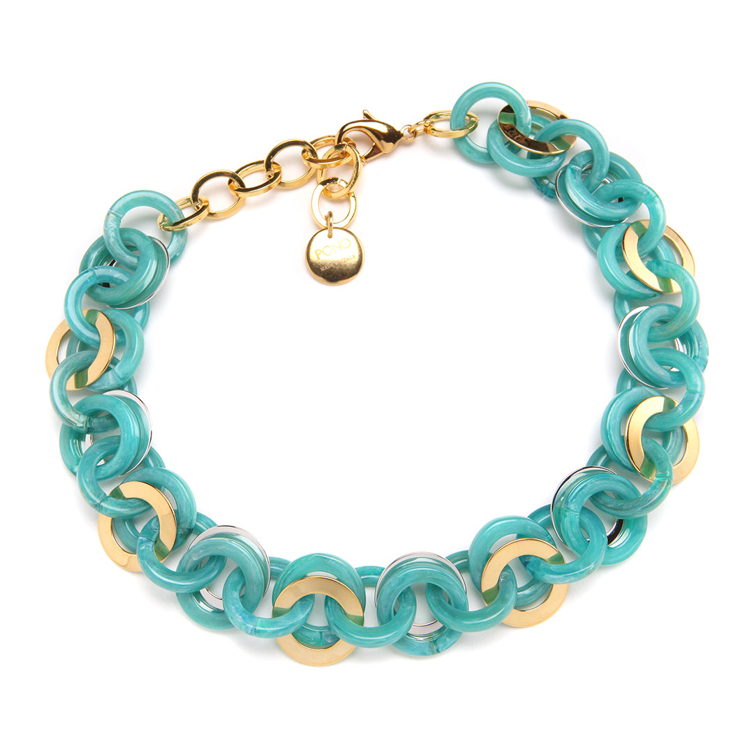 PONO Mini Sea Chain Necklace Sardinia Sea available at Barbara Katz