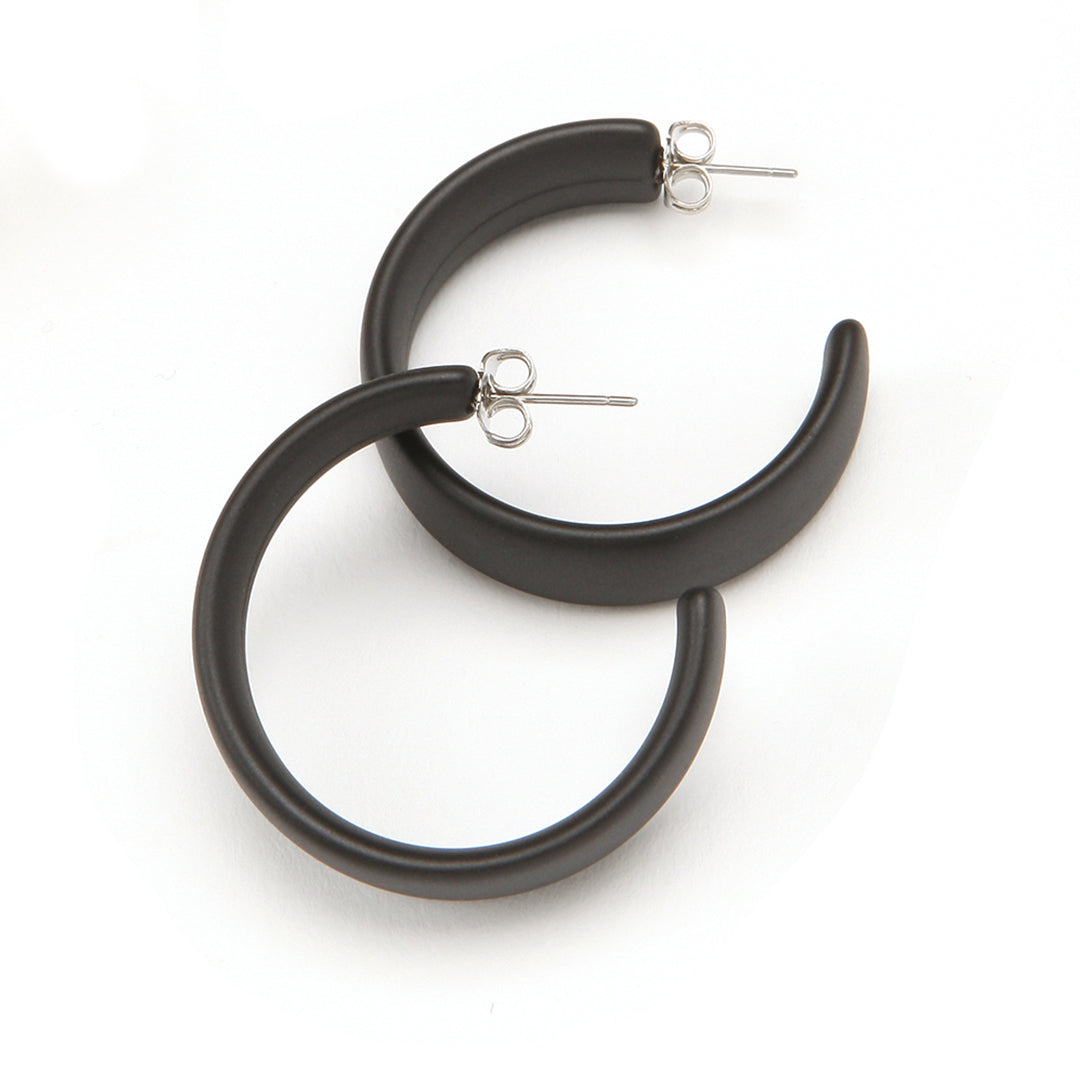 PONO Camille Barile Earrings in Matte Black available at Barbara Katz