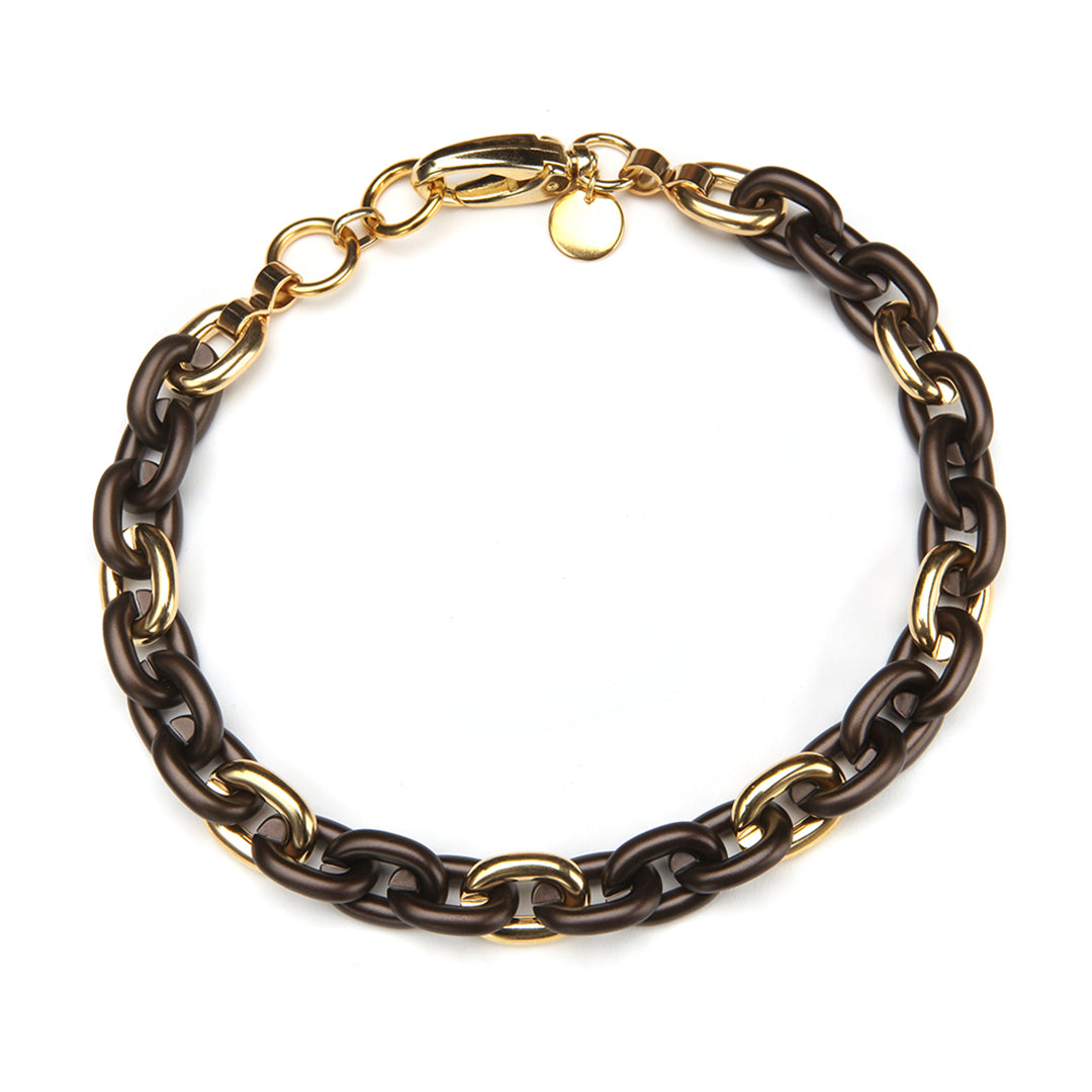 PONO Barile Mini Bike Chain Necklace in Maple available at Barbara Katz