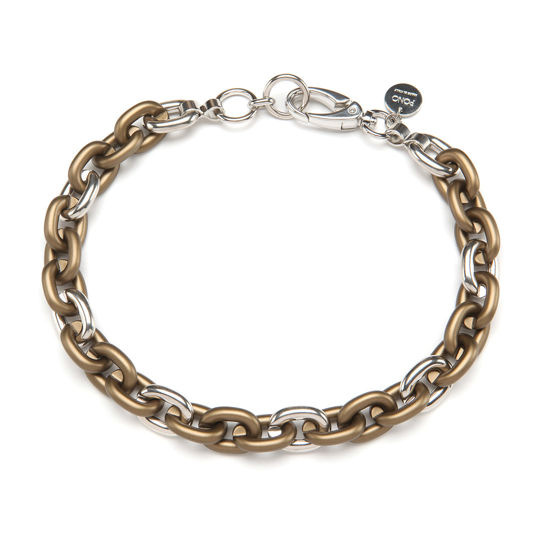 PONO Mini Bike Chain Necklace in Sage available at Barbara Katz