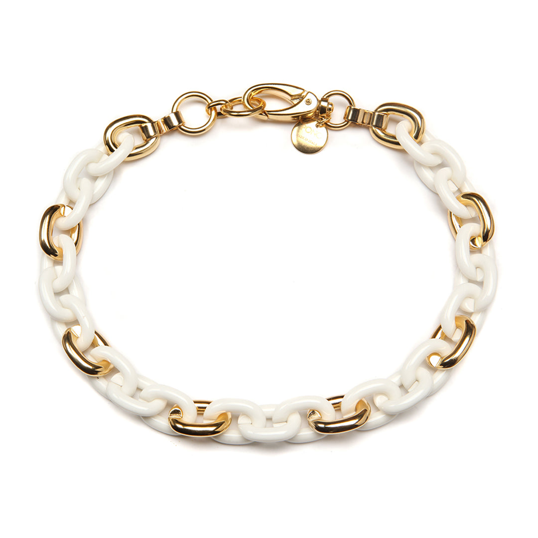 PONO Mini Bike Chain Necklace in Latte available at Barbara Katz
