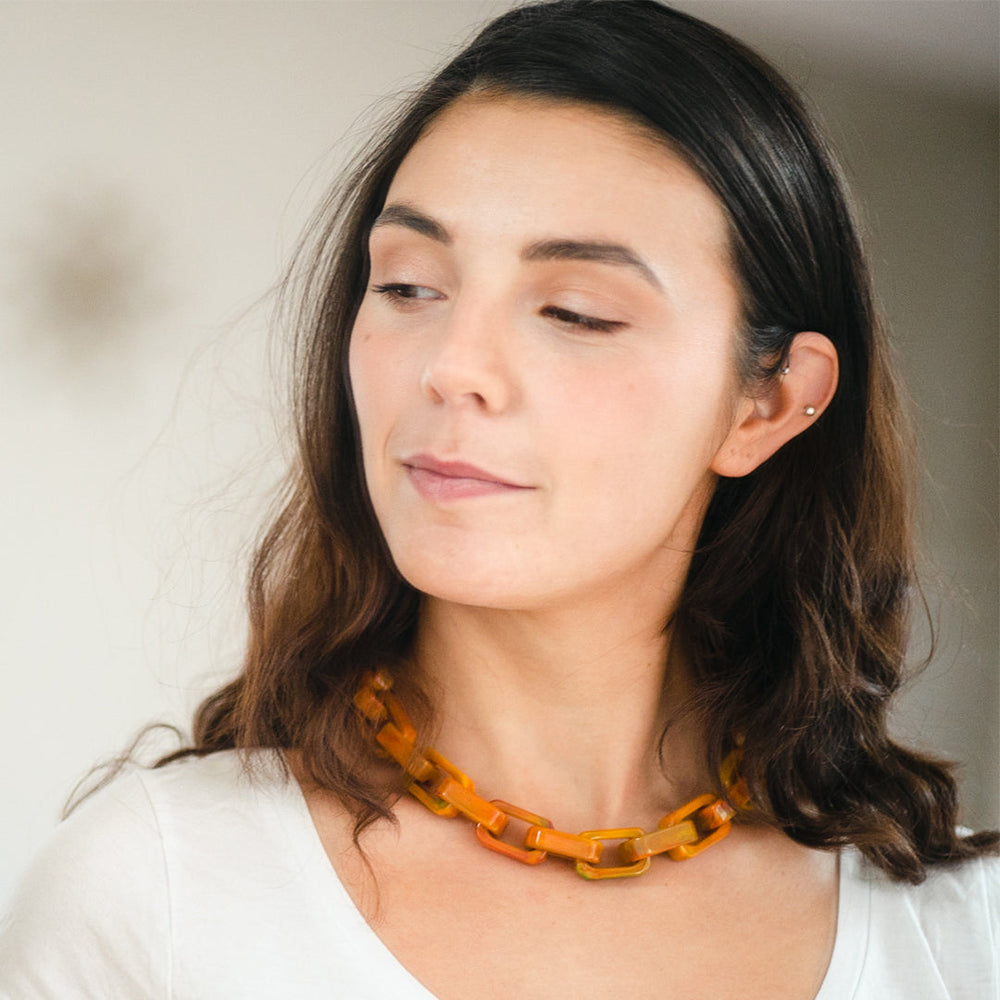 PONO Grazia Necklace in Mango available at Barbara Katz