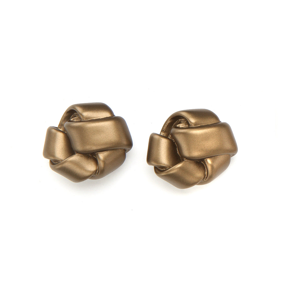 PONO Kari Barile Clip Earrings Brass available at Barbara Katz