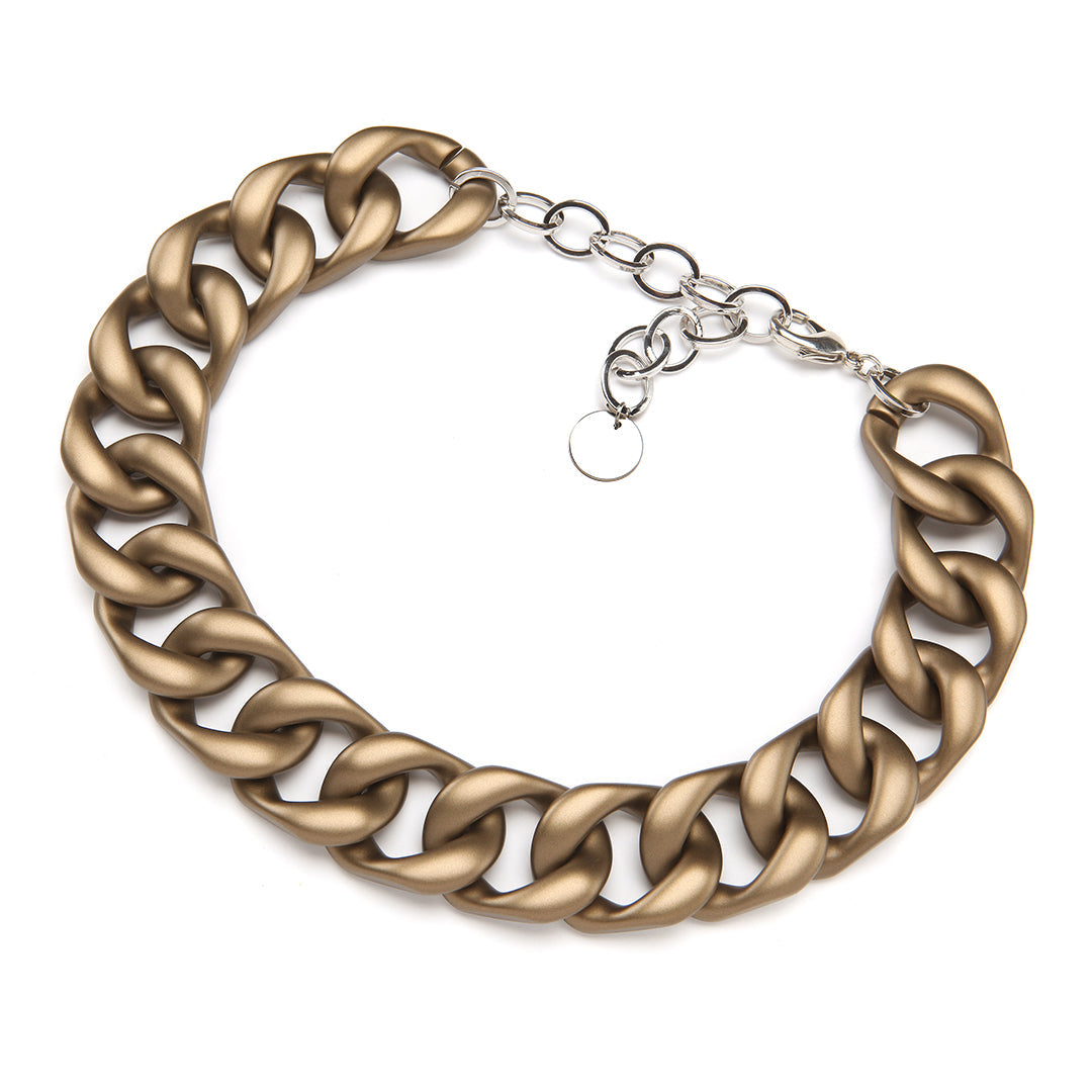 PONO Mini Barile Maria Necklace in Brass available at Barbara Katz