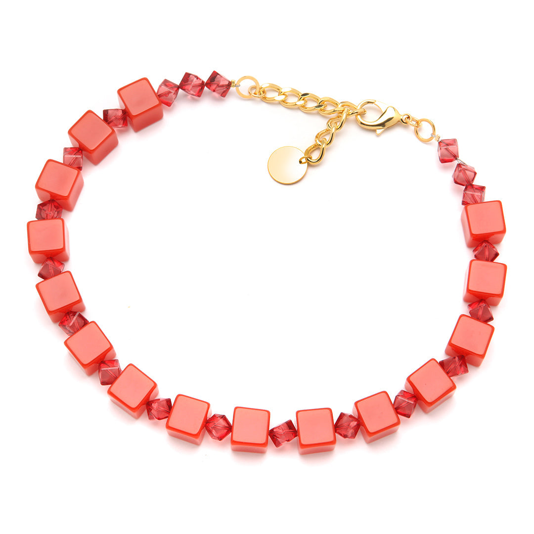 PONO Carina Necklace in Coral available at Barbara Katz