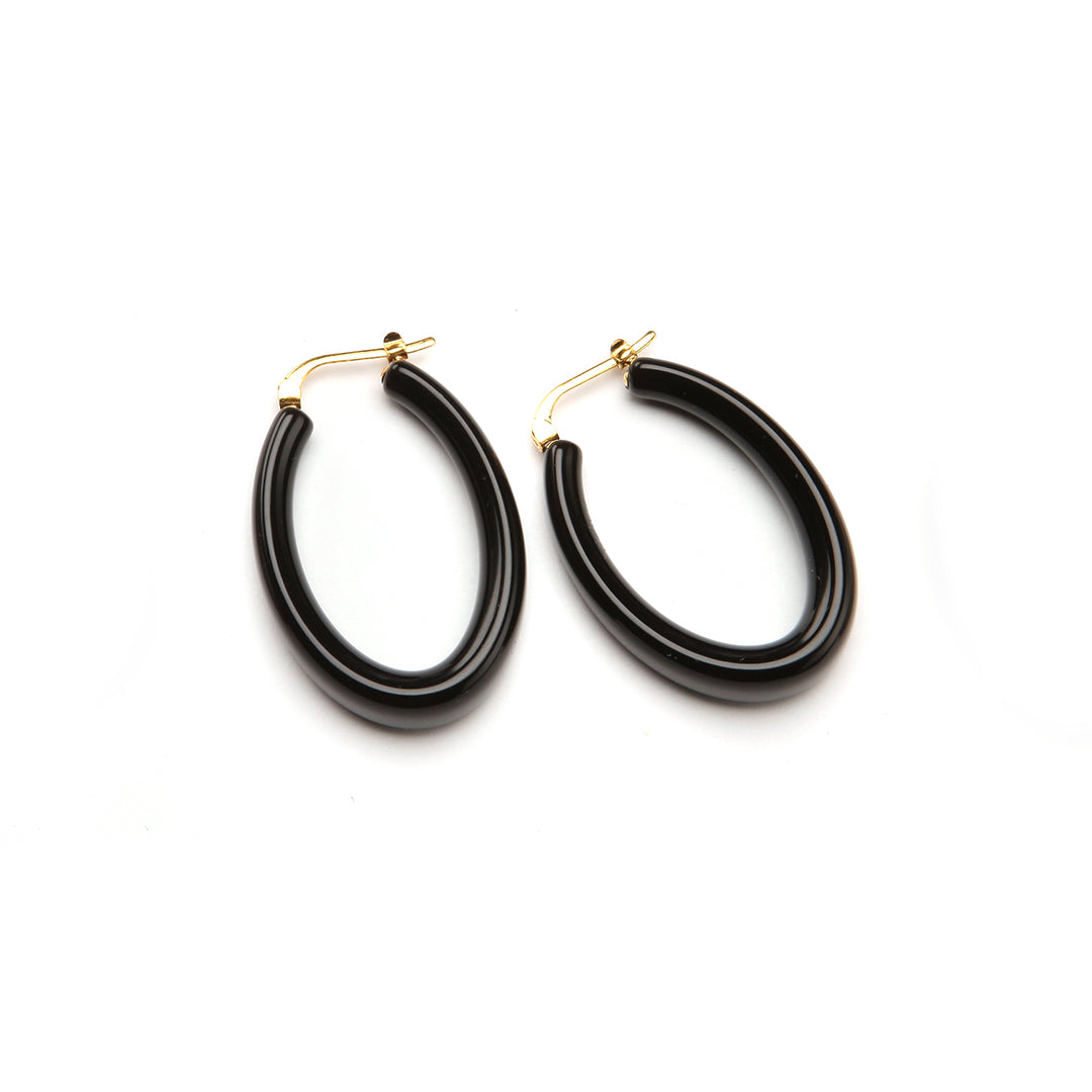 PONO Kira Earrings in Jet available at Barbara Katz