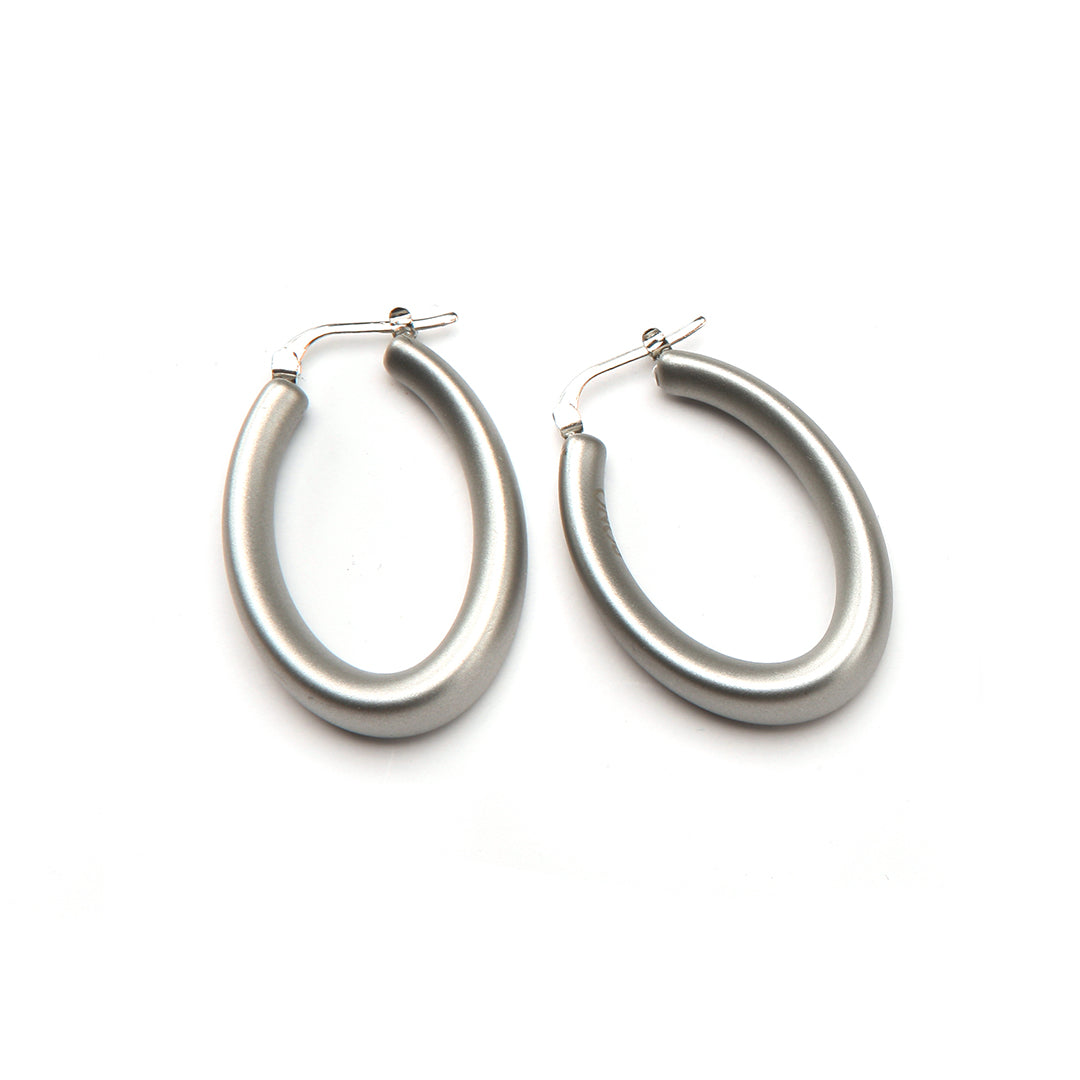 PONO Kira Barile Earrings in Silver available at Barbara Katz