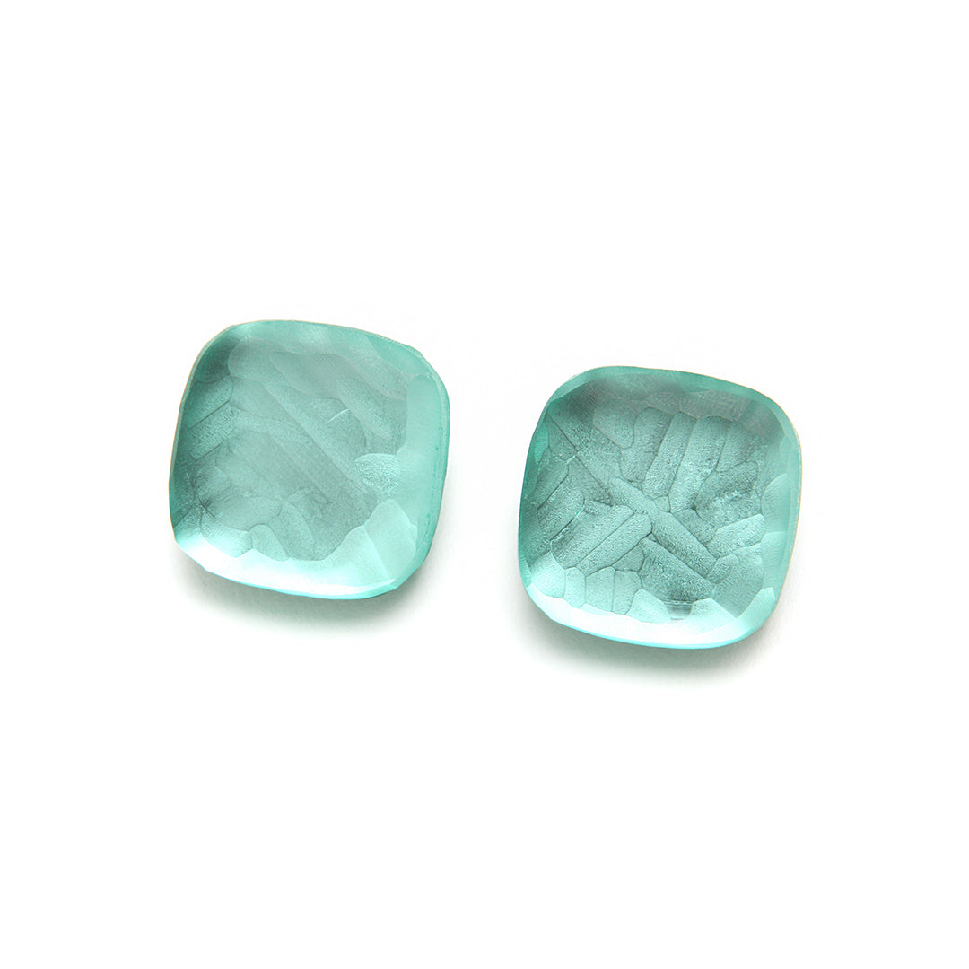 PONO Lara Ice Clip Earrings in Sardinia Sea available at Barbara Katz