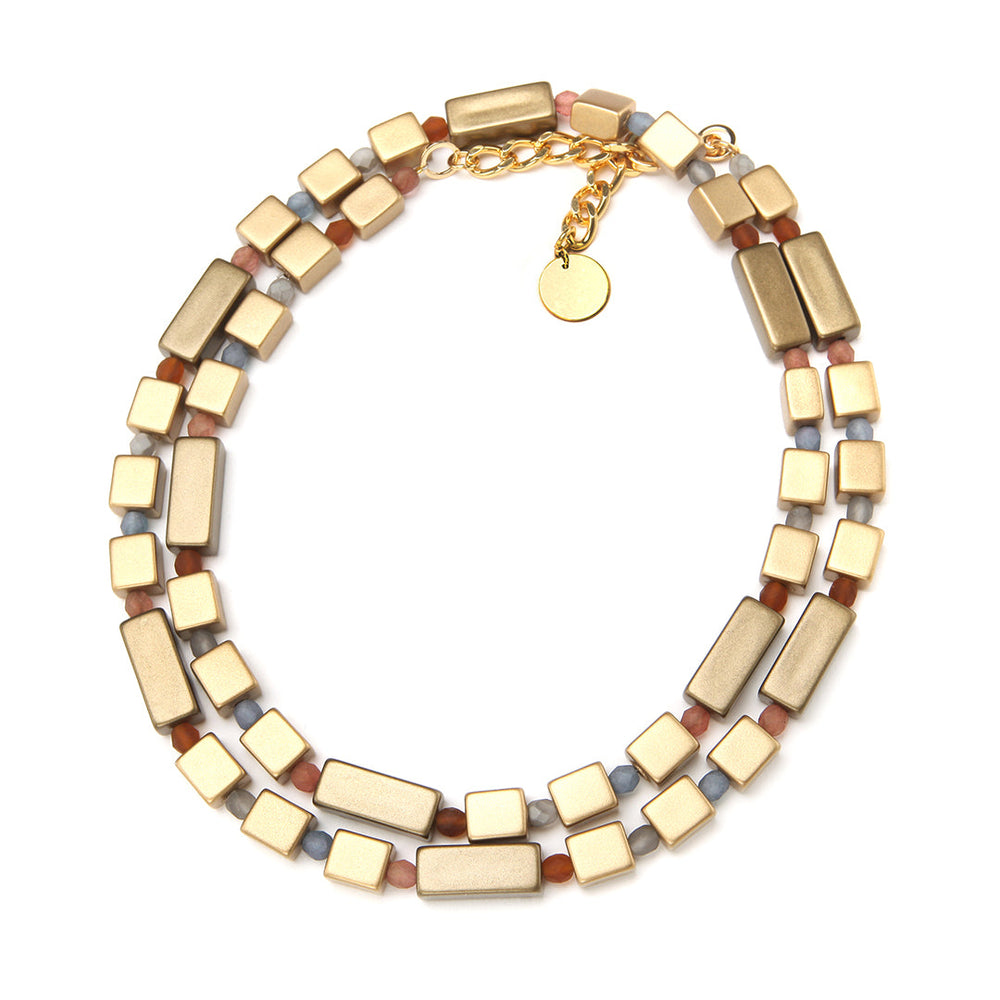 PONO Alessia Necklace in Dirty Gold available at Barbara Katz