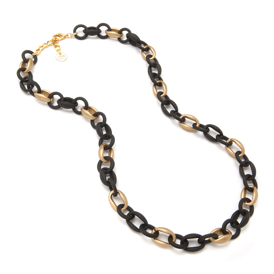 PONO Natalia Barile Necklace in Matte Black available at Barbara Katz