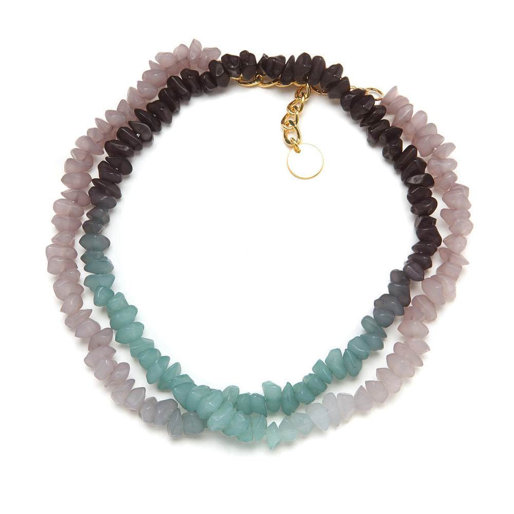 PONO Jolene Necklace in Aqua Haze available at Barbara Katz
