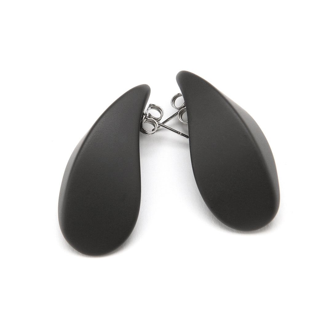 PONO Christie Barile Earrings in Matte Black available at Barbara Katz
