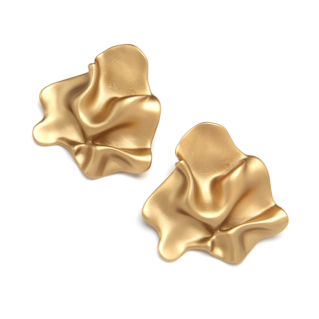 PONO Azalea Clip Earrings in Gold available at Barbara Katz