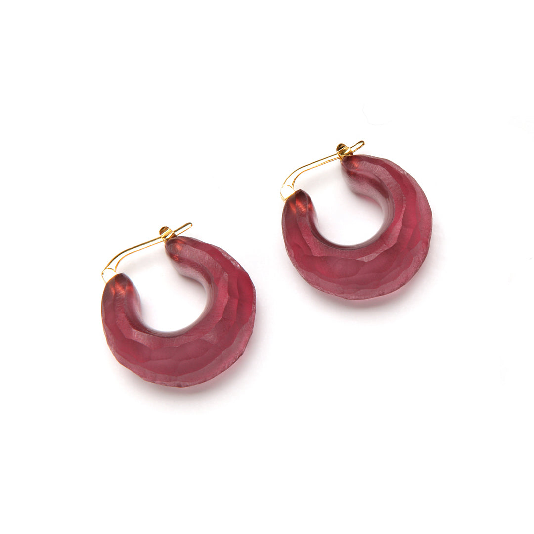 Pono Ice Mila Earrings Cerise available at Barbara Katz