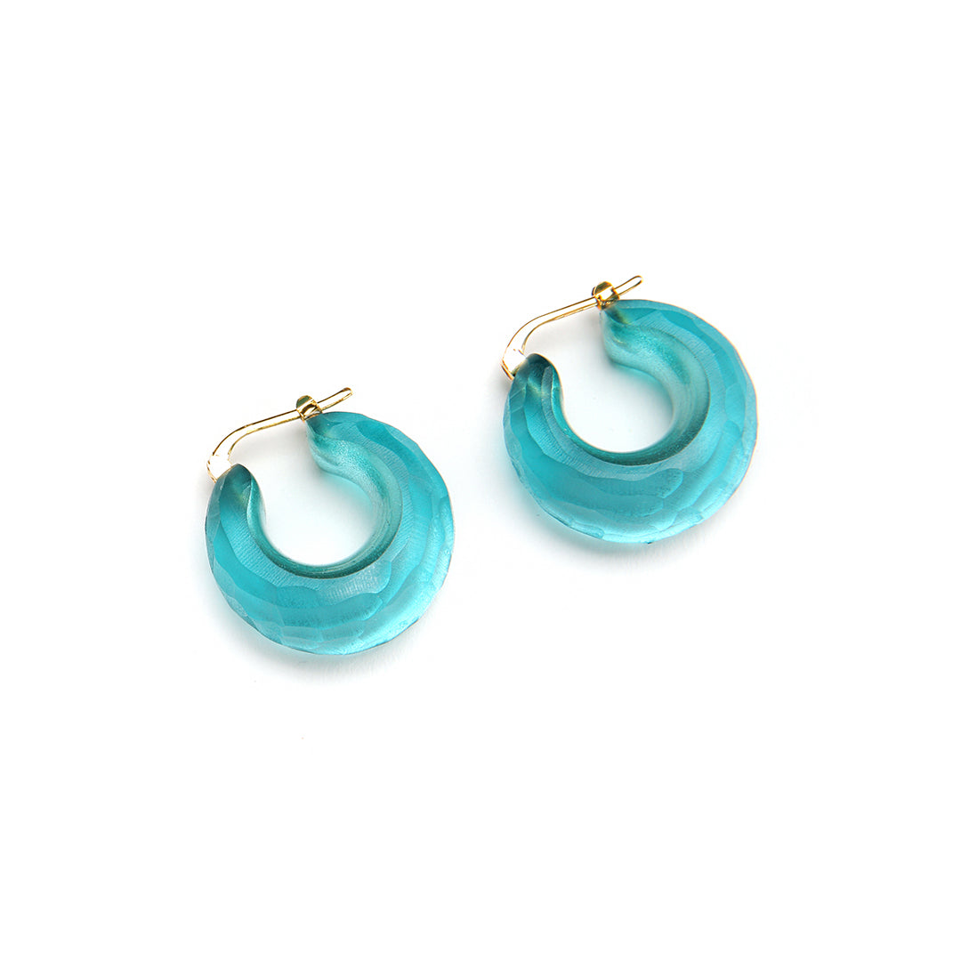 PONO Ice Mila Earrings in Sardinia Sea available at Barbara Katz