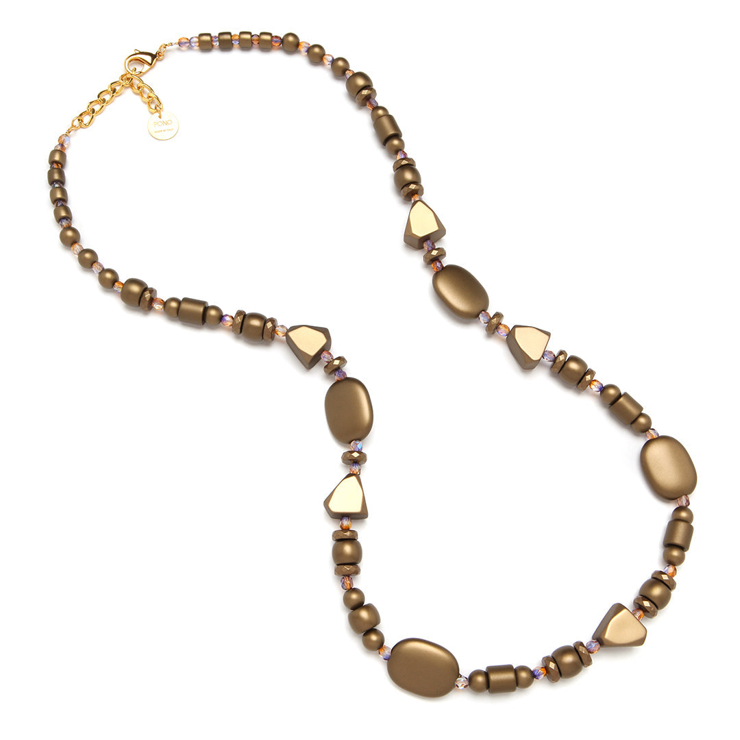 PONO Allegra Necklace in Brass available at Barbara Katz