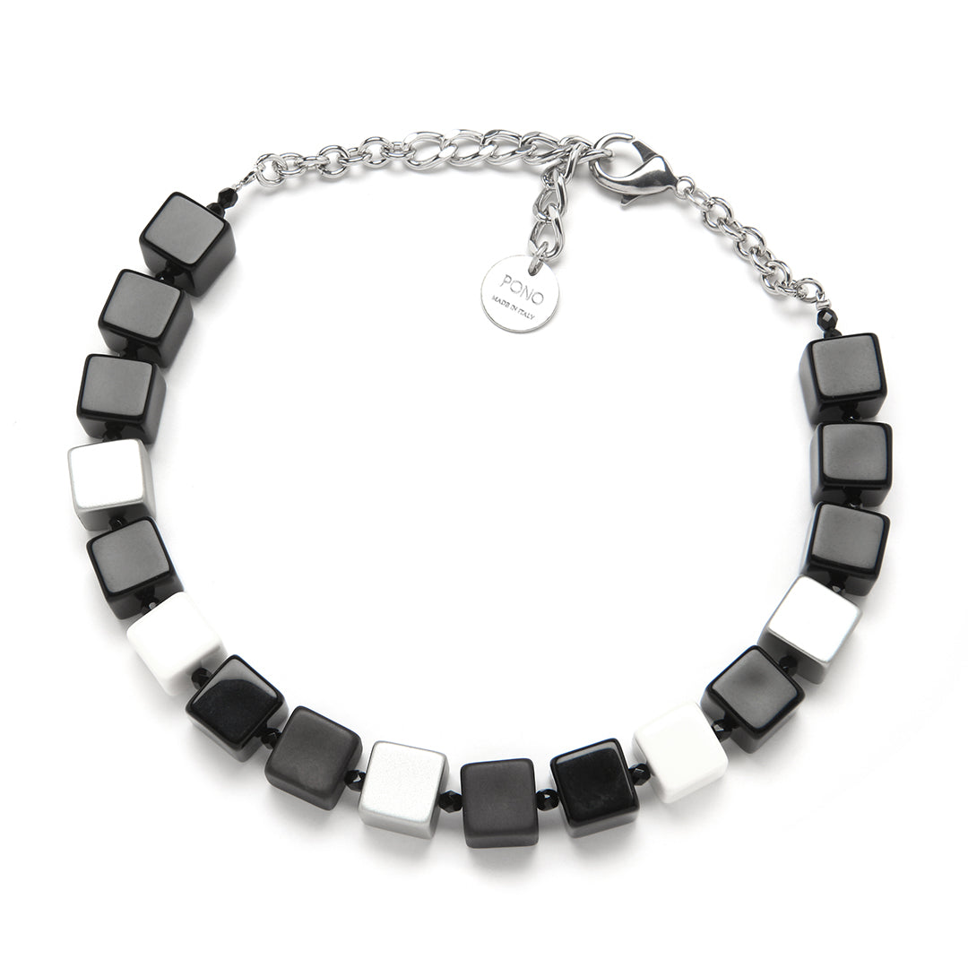 PONO Carla Necklace in Frost Black available at Barbara Katz